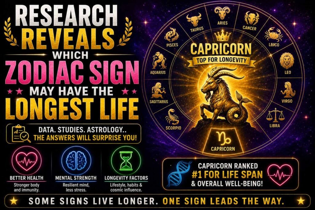 Research Reveals Which Zodiac Sign May Have the Longest Life