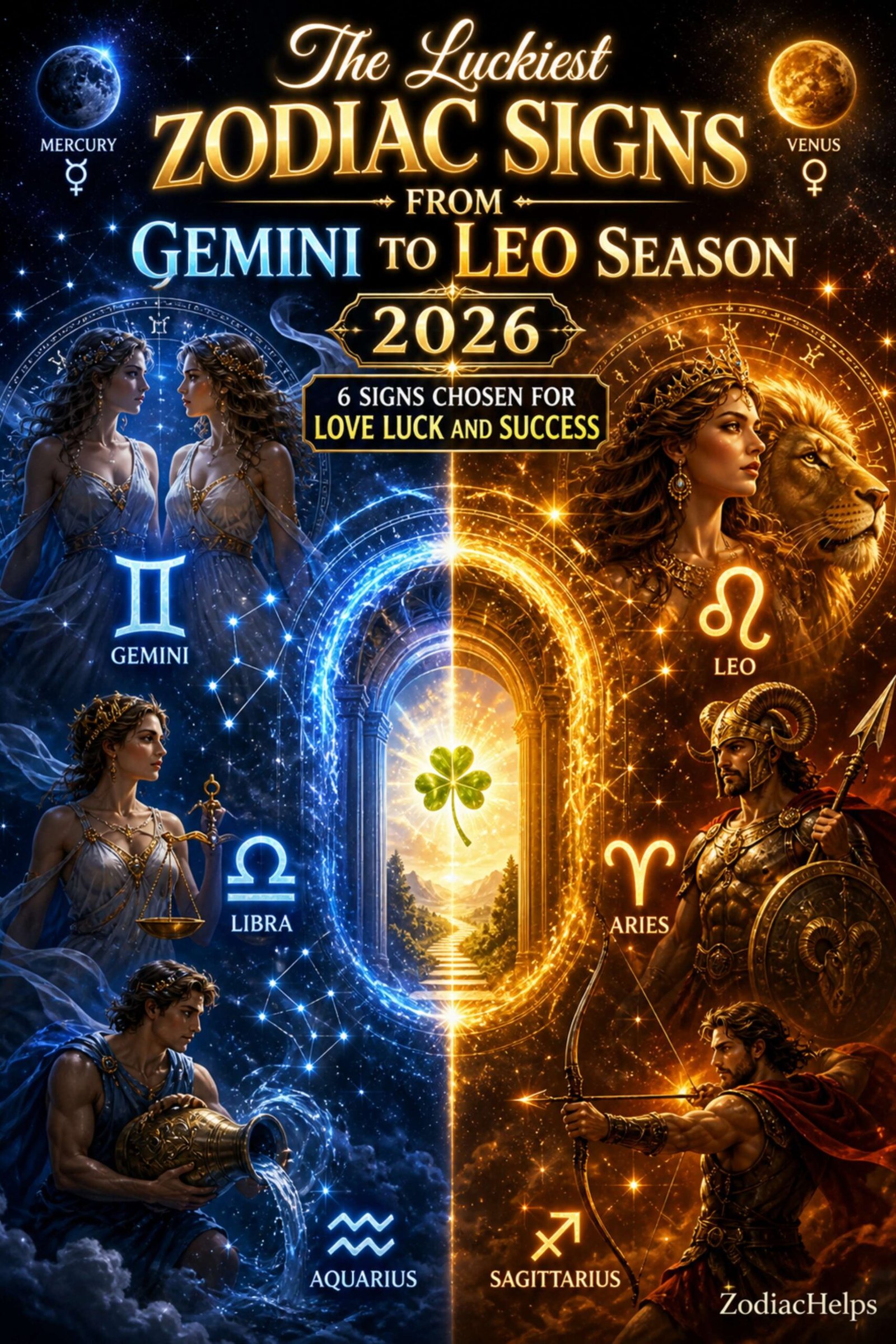 The Luckiest Zodiac Signs From Gemini to Leo Season 2026