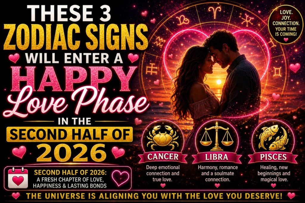 These 3 Zodiac Signs Will Enter a Happy Love Phase in the Second Half of 2026