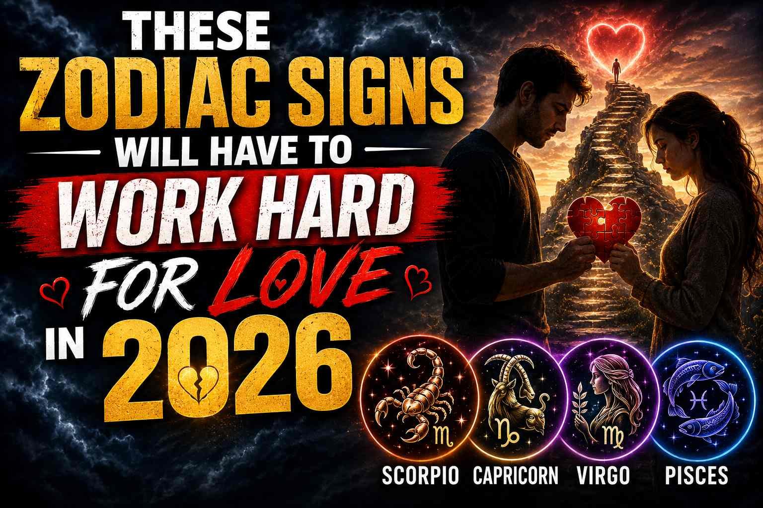 These Zodiac Signs Will Have to Work Hard for Love in 2026