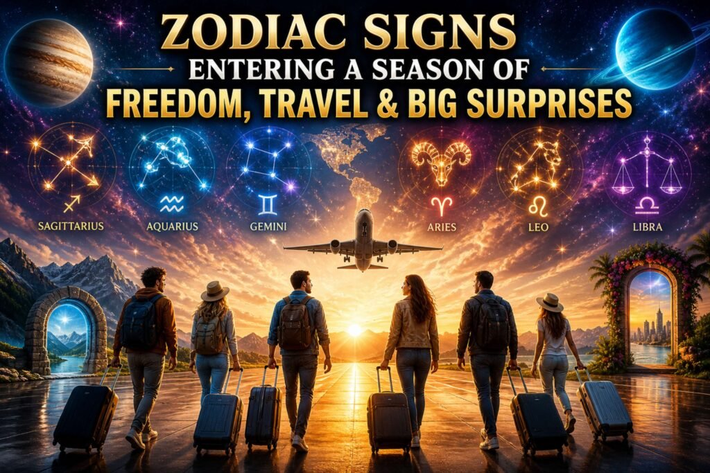 Zodiac Signs Entering a Season of Freedom Travel and Big Surprises (1)
