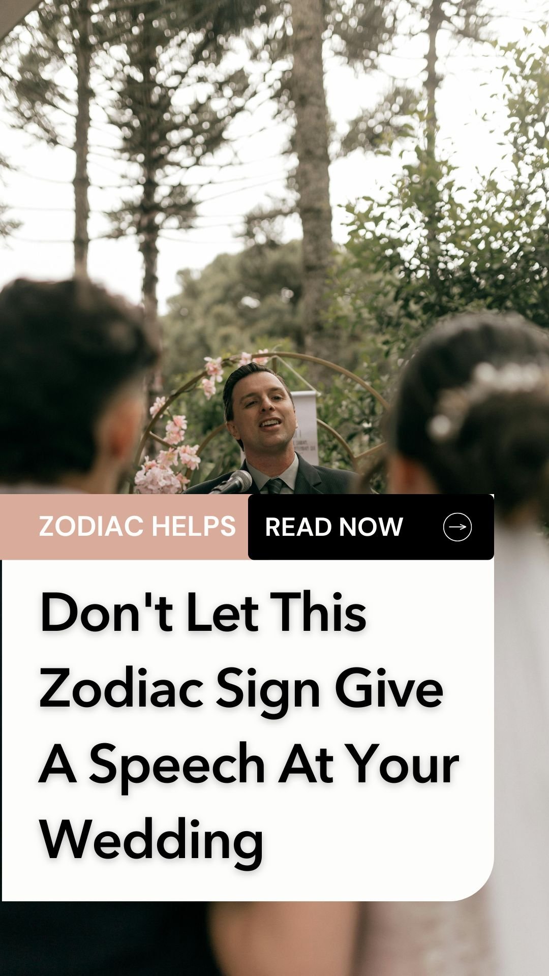 Don't Let This Zodiac Sign Give A Speech At Your Wedding