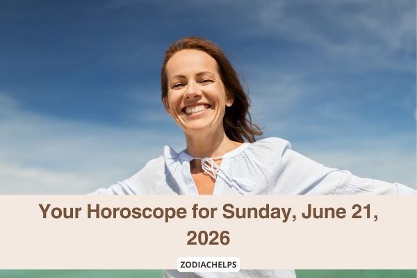Your Horoscope for Sunday, June 21, 2026