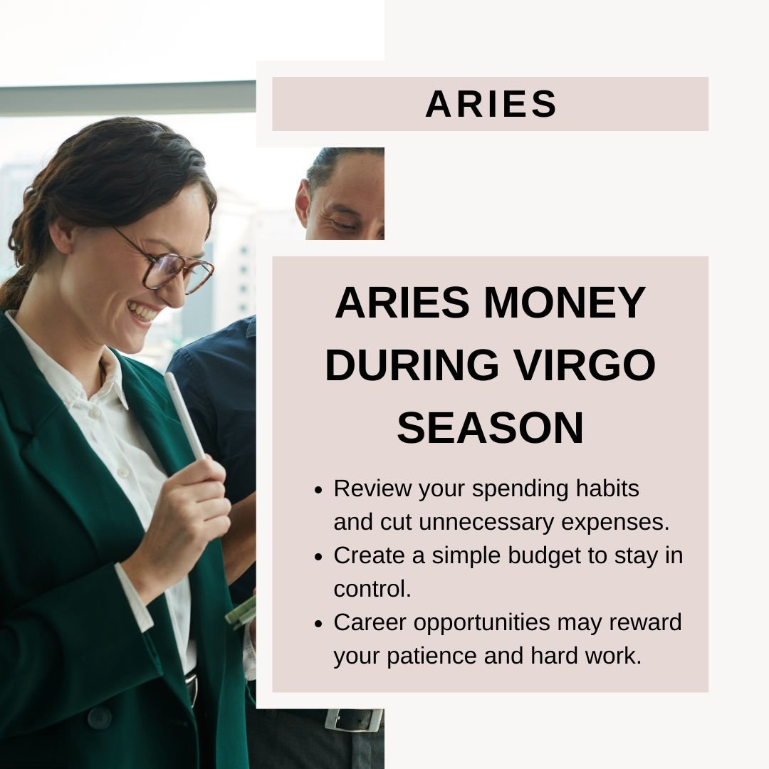 Aries And Money During Virgo Season