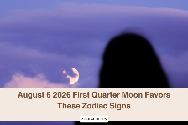 August 6 2026 First Quarter Moon Favors These Zodiac Signs