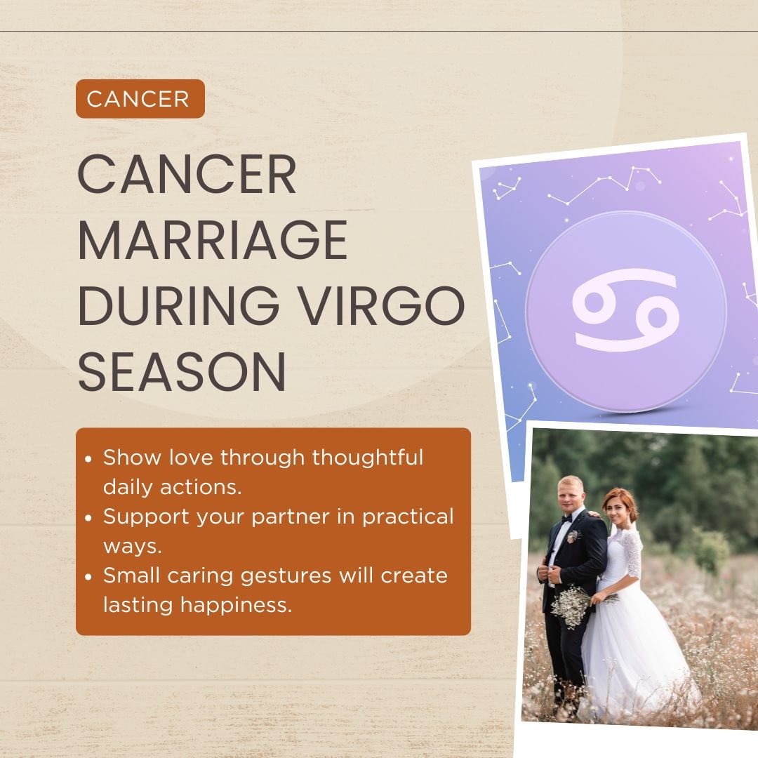Cancer And Marriage During Virgo Season