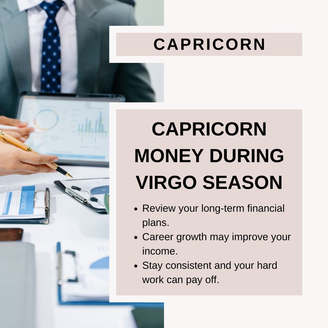 Capricorn And Money During Virgo Season