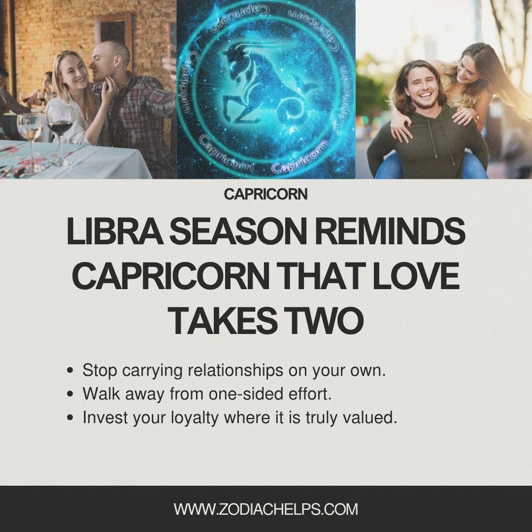Capricorn And The Break From One Sided Effort