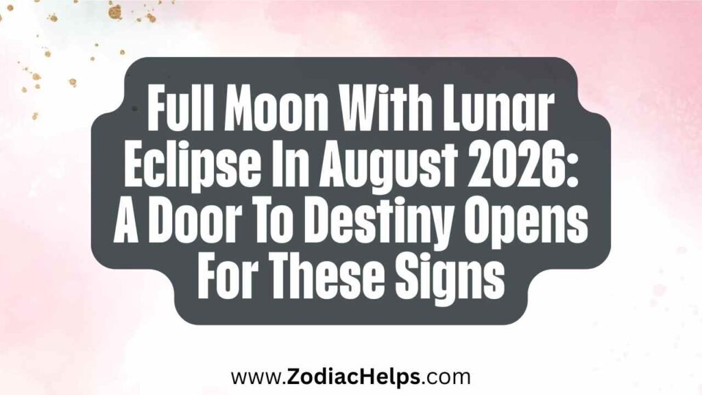 Full Moon With Lunar Eclipse In August 2026: A Door To Destiny Opens For These Signs