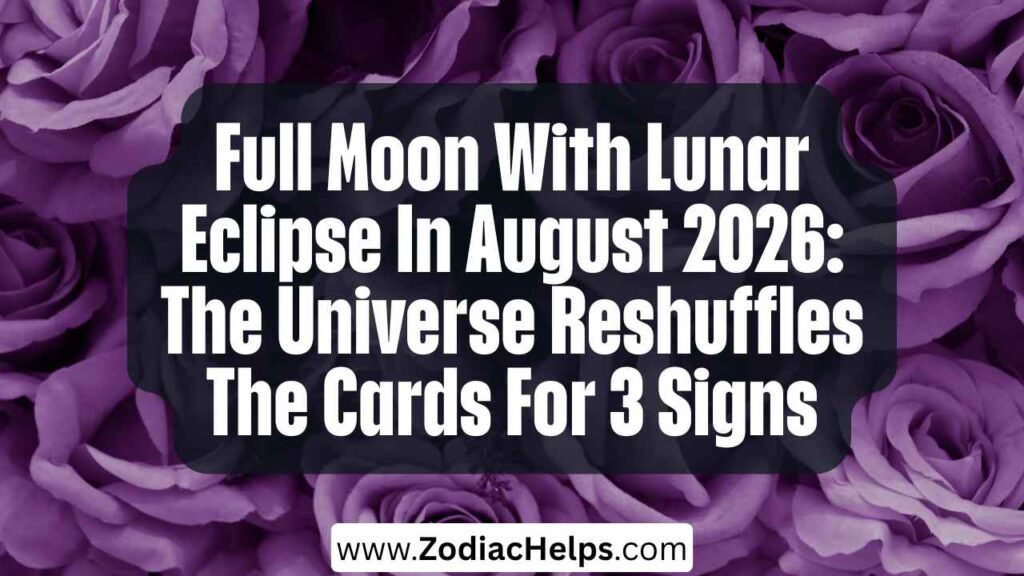 Full Moon With Lunar Eclipse In August 2026: The Universe Reshuffles The Cards For 3 Signs