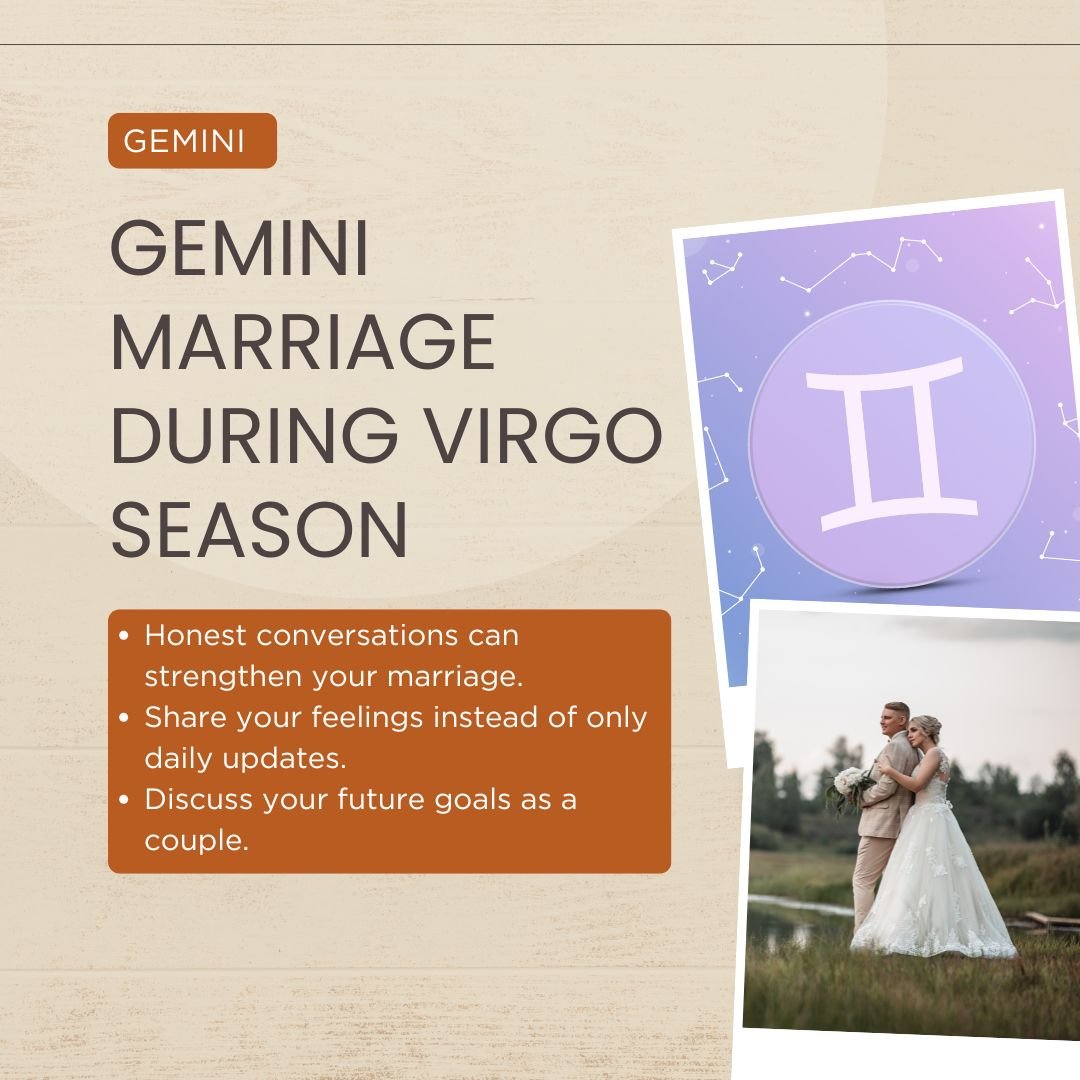Gemini And Marriage During Virgo Season