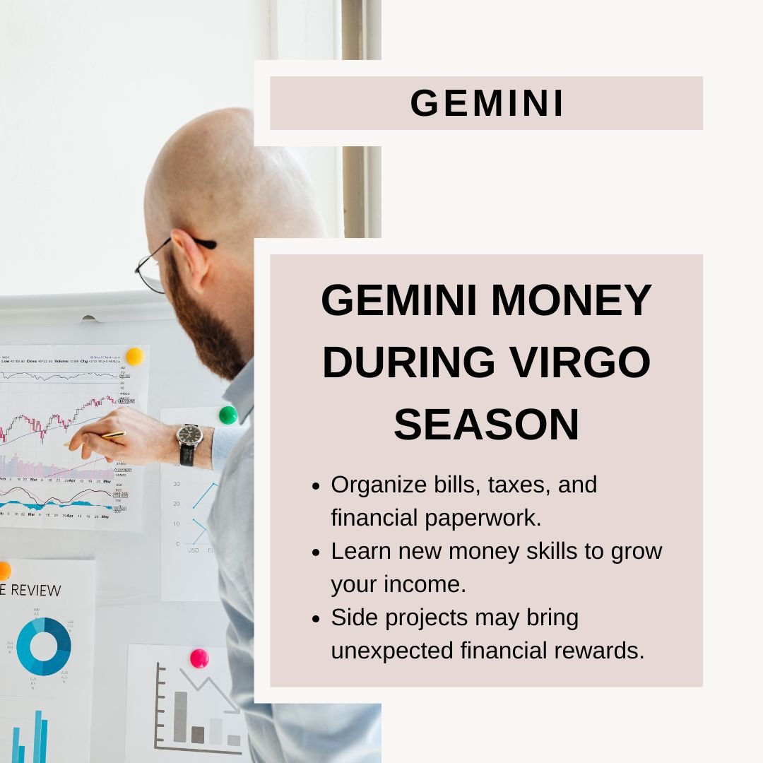 Gemini And Money During Virgo Season