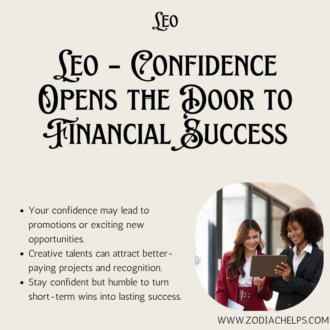 Leo Enjoys Confidence and New Opportunities