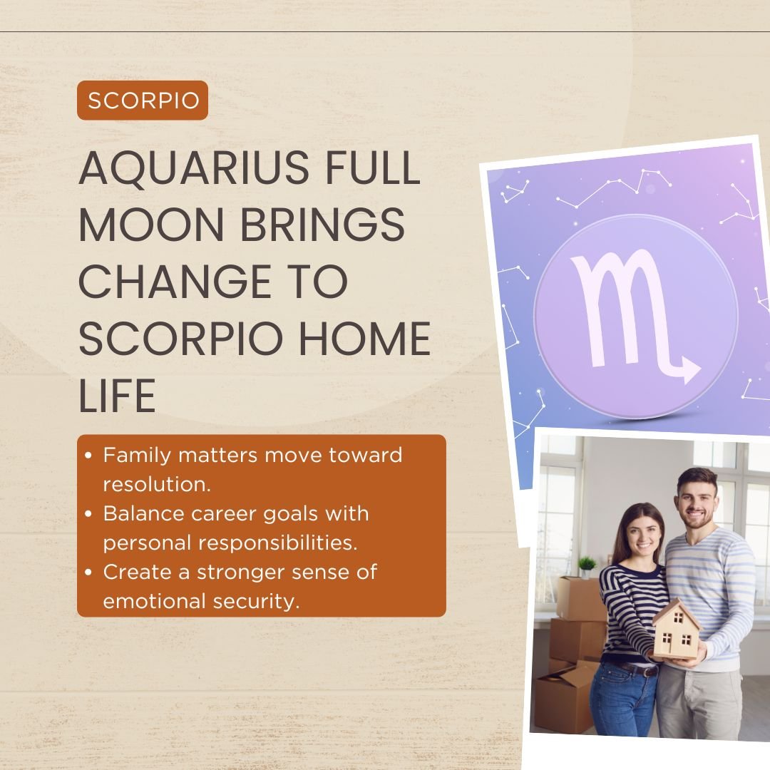 Full Moon In Aquarius Effects For Scorpio