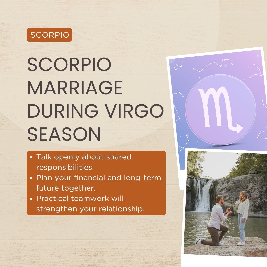 Scorpio And Marriage During Virgo Season