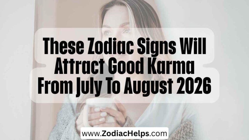 These Zodiac Signs Will Attract Good Karma From July To August 2026
