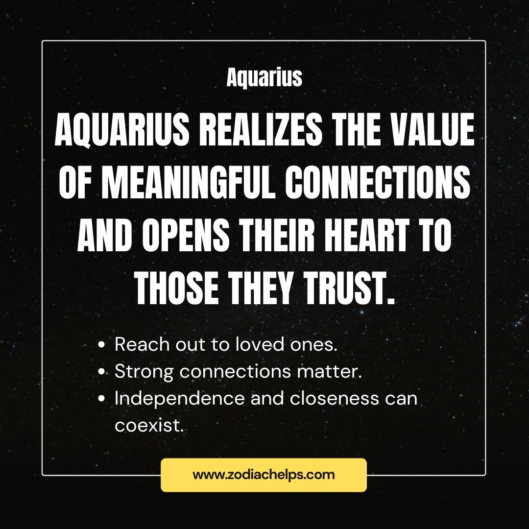 Aquarius Will Show Their Need for Connection