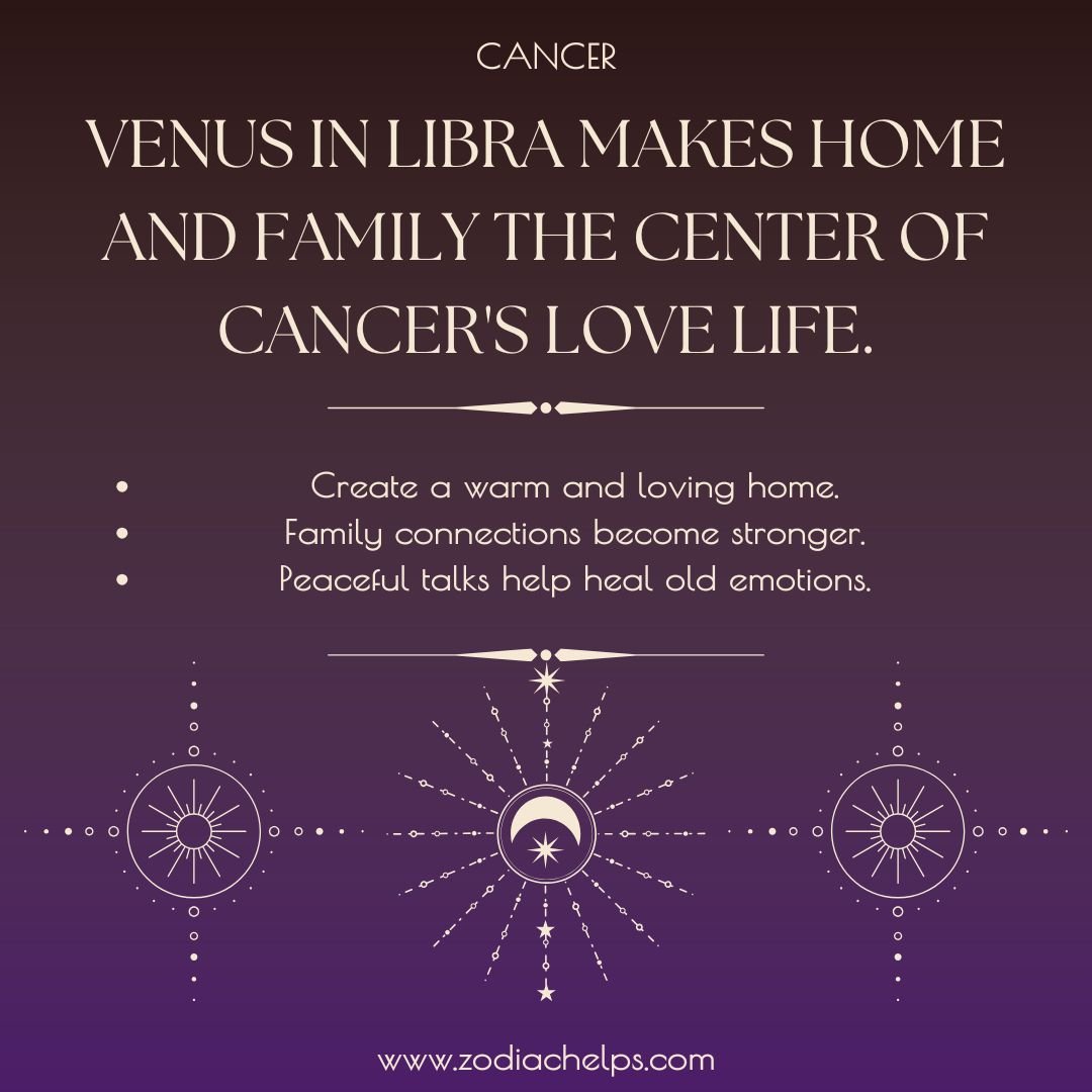 Cancer and Venus in Libra