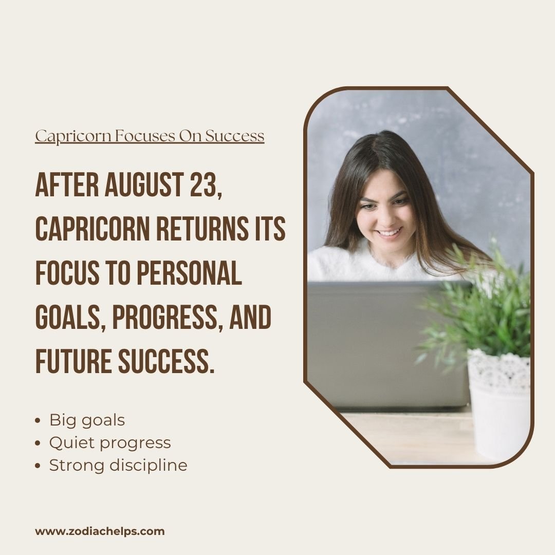 Capricorn Focuses On Personal Achievement