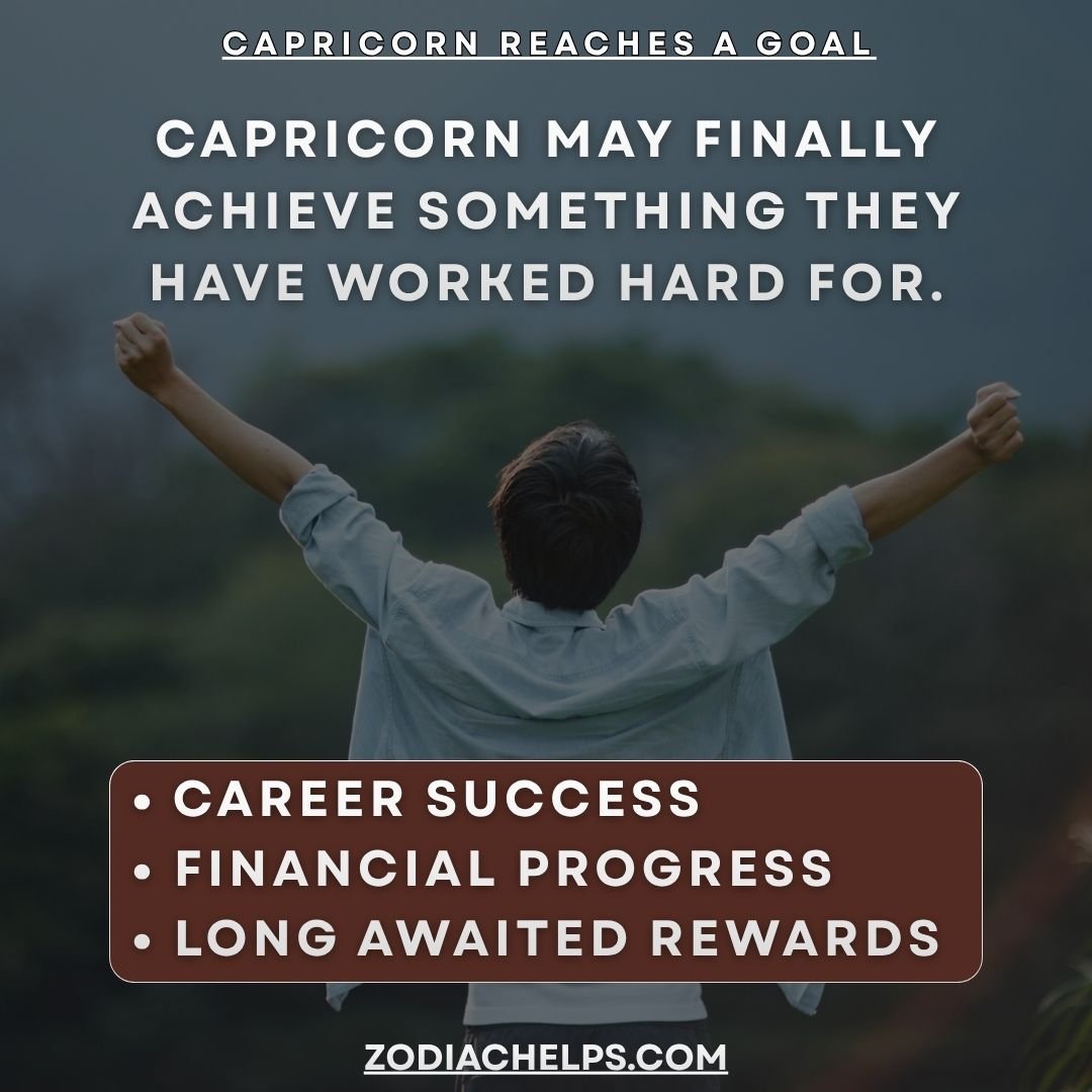 Capricorn Reaches a Long-Awaited Goal