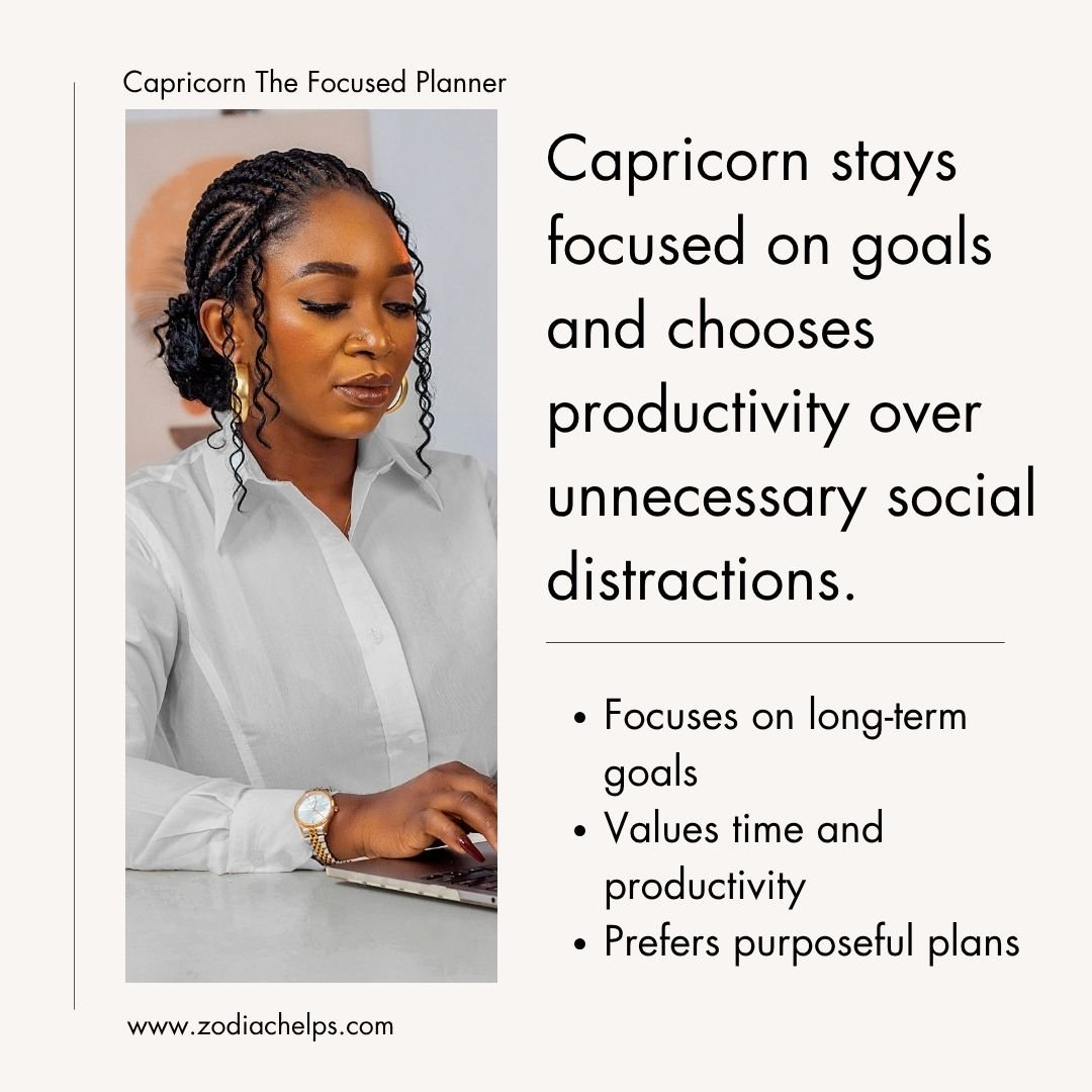 Capricorn The Focused Planner