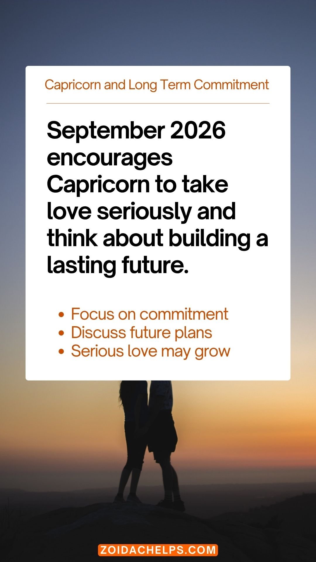 Capricorn and Long Term Commitment