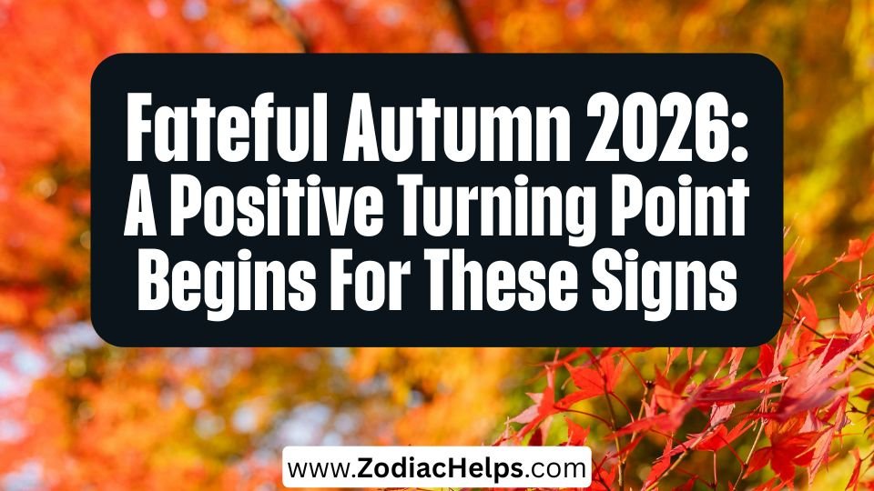 Fateful Autumn 2026: A Positive Turning Point Begins For These Signs