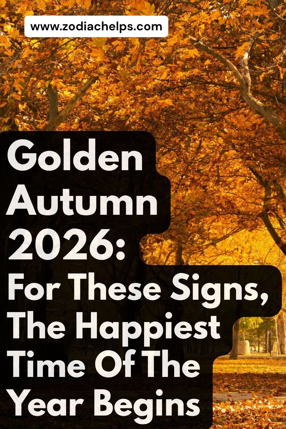 Golden Autumn 2026: For These Signs, The Happiest Time Of The Year Begins