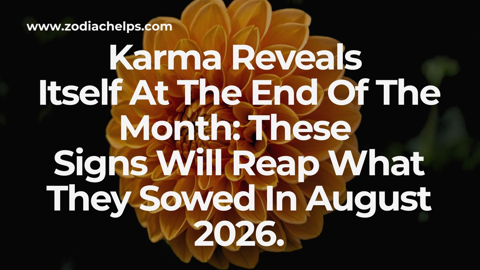 Karma Reveals Itself At The End Of The Month: These Signs Will Reap What They Sowed In August 2026.