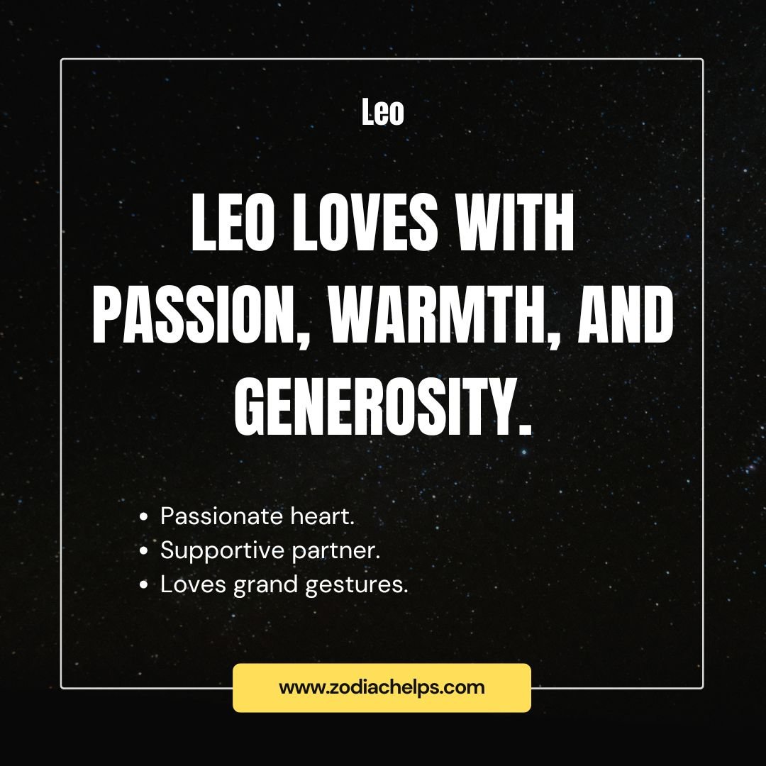 Leo The Passionate And Generous Lover
