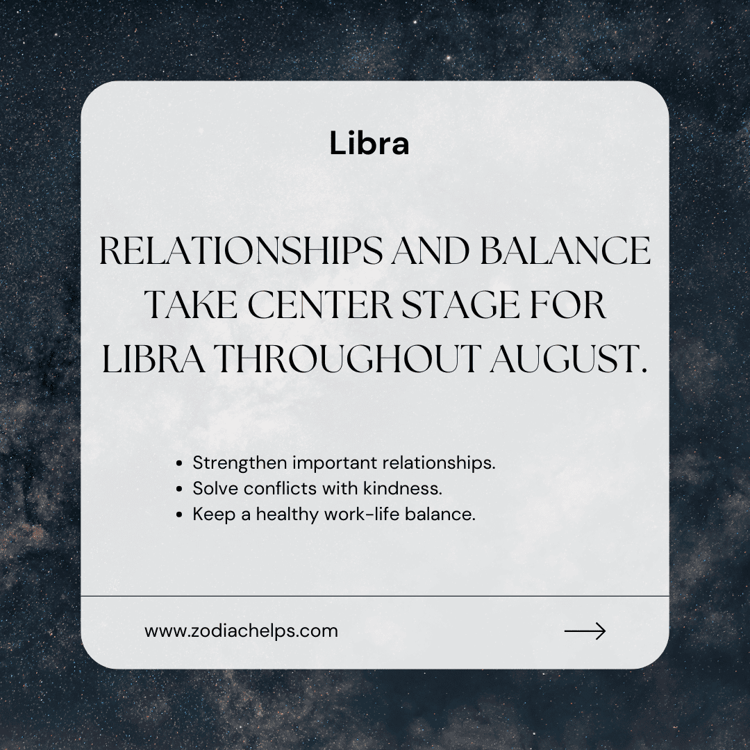 Libra Personality in August 2026