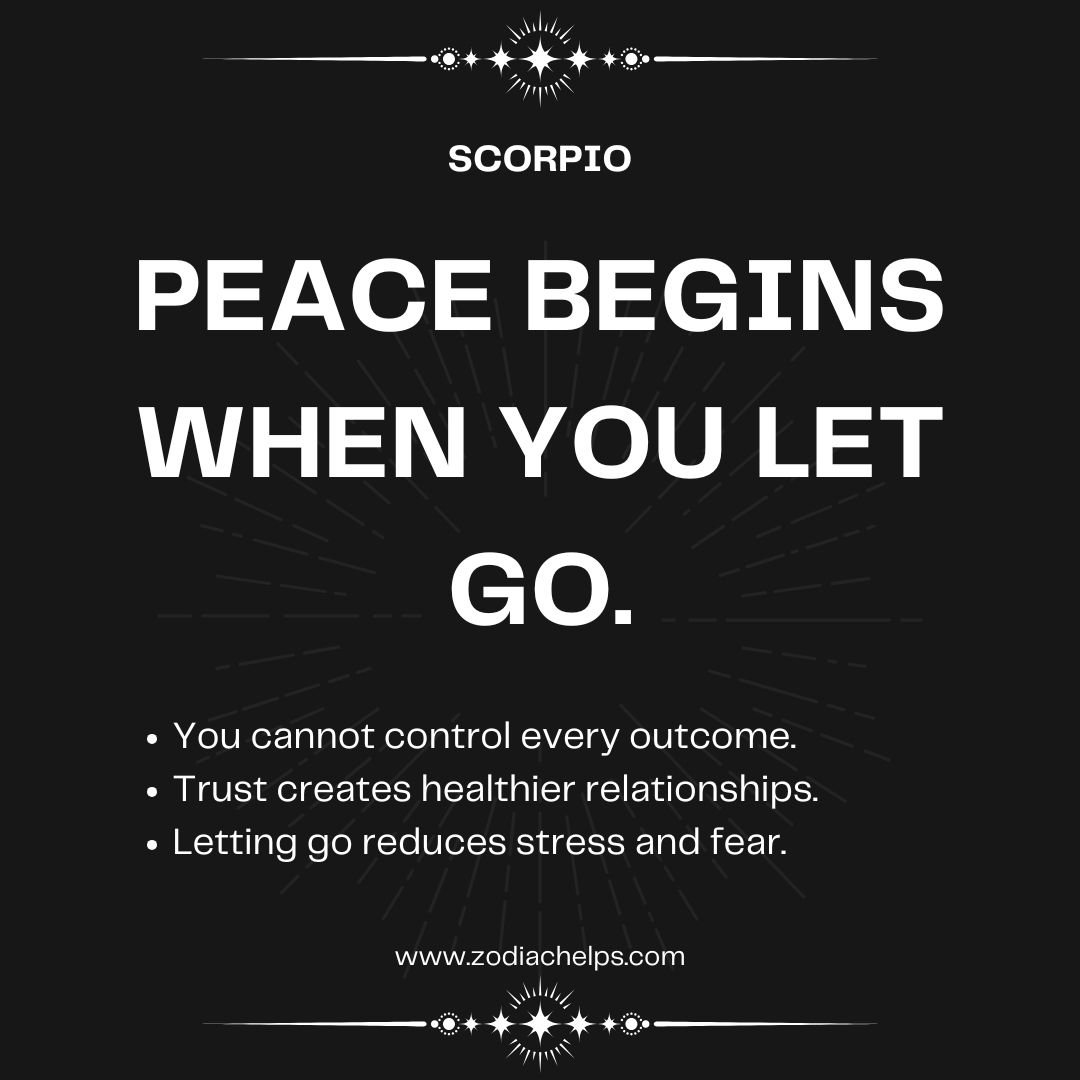 Scorpio And The Truth About Control
