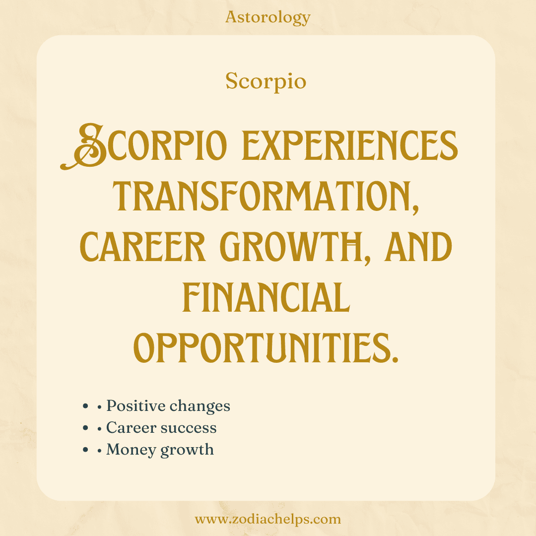 Scorpio Experiences Powerful Transformation And Success