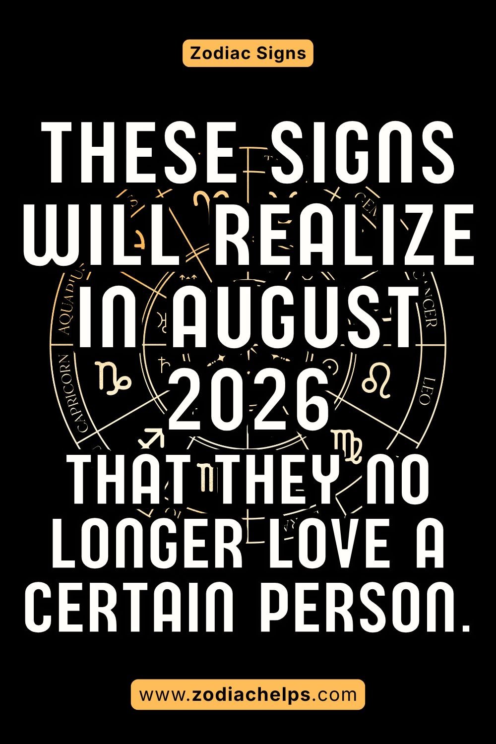 These Signs Will Realize In August 2026 That They No Longer Love A Certain Person.