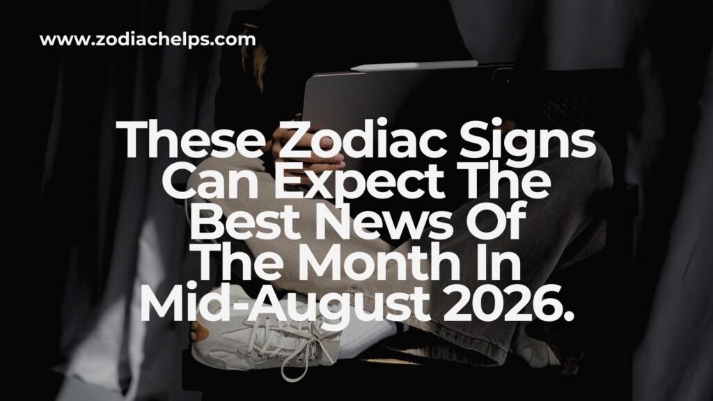 These Zodiac Signs Can Expect The Best News Of The Month In Mid-August 2026.
