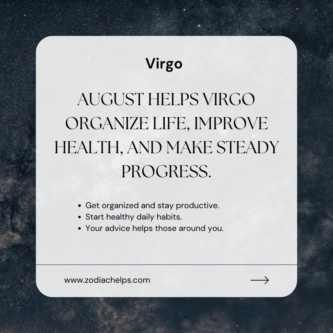Virgo Personality in August 2026