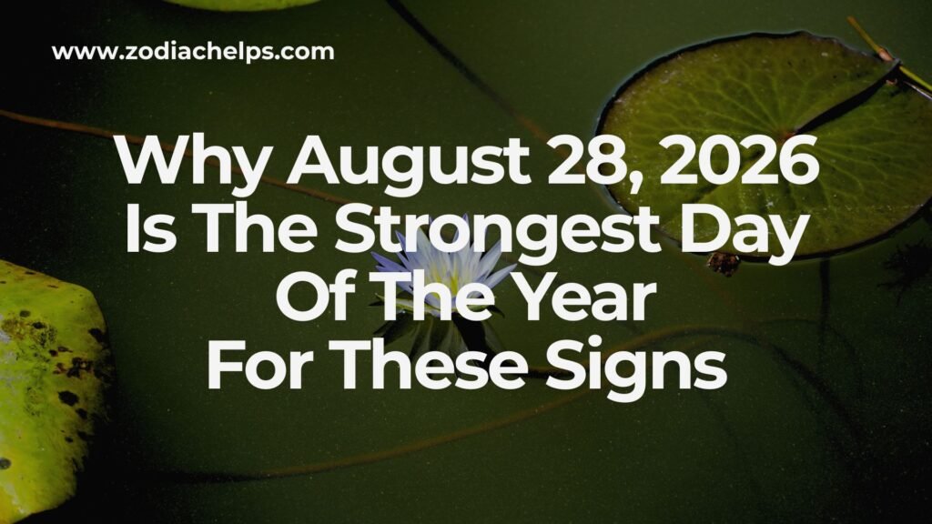 Why August 28, 2026 Is The Strongest Day Of The Year For These Signs