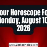 Your Horoscope For Monday, August 10, 2026