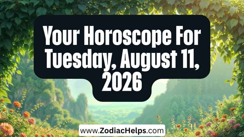 Your Horoscope For Tuesday, August 11, 2026