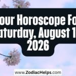 Your Horoscope For Saturday, August 15, 2026