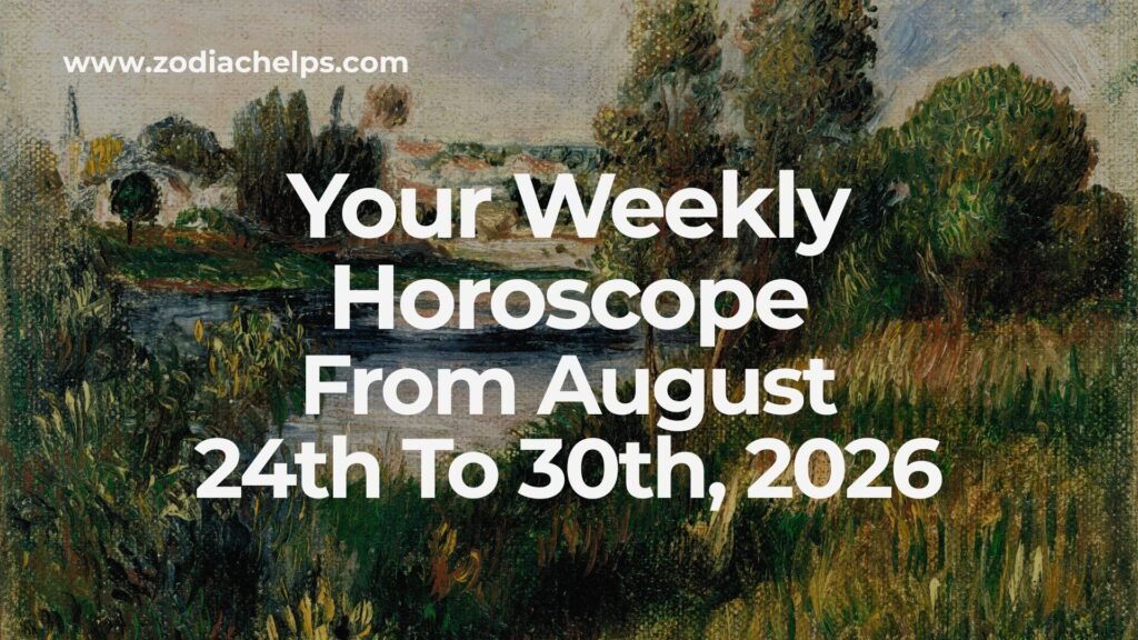 Your Weekly Horoscope From August 24th To 30th, 2026