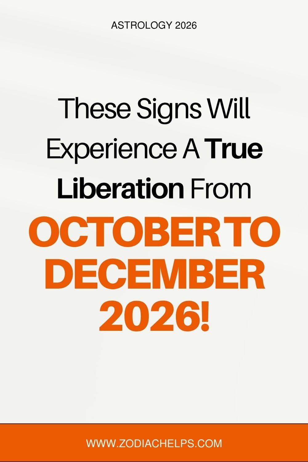 These Signs Will Experience A True Liberation From October To December 2026!