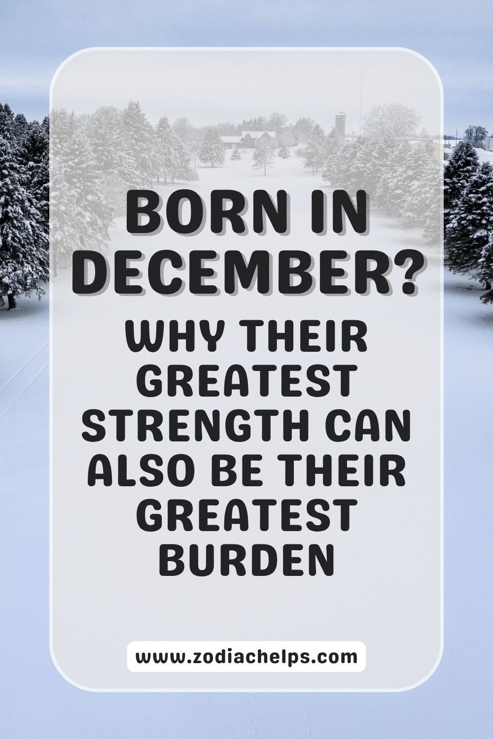 Born In December? Why Their Greatest Strength Can Also Be Their Greatest Burden