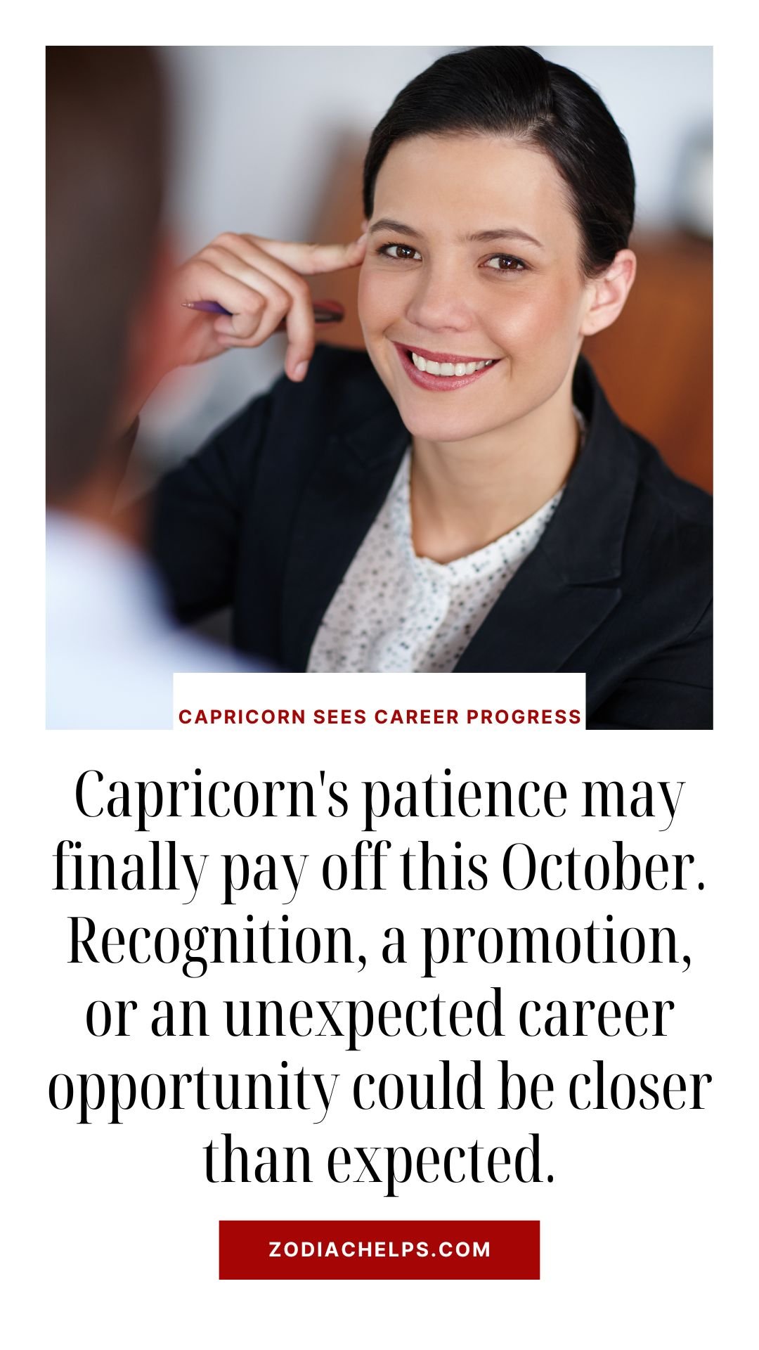 Capricorn Sees Career Progress