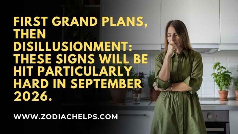 First Grand Plans, Then Disillusionment: These Signs Will Be Hit Particularly Hard In September 2026.