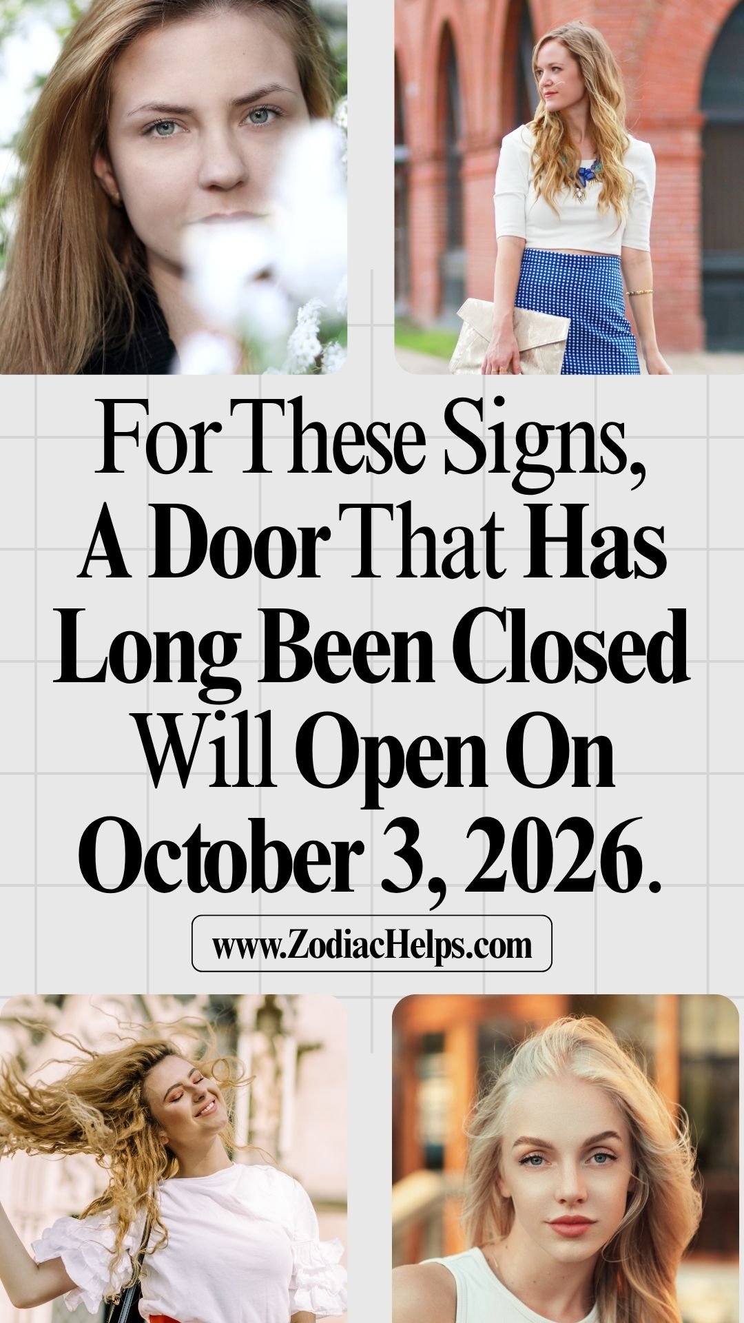 For These Signs, A Door That Has Long Been Closed Will Open On October 3, 2026.