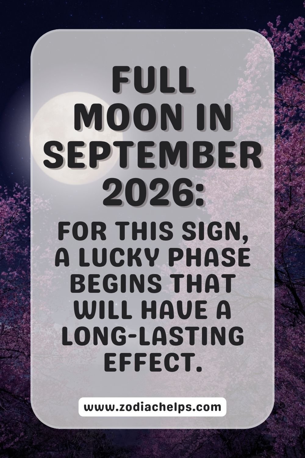 Full Moon In September 2026: For This Sign, A Lucky Phase Begins That Will Have A Long-lasting Effect.
