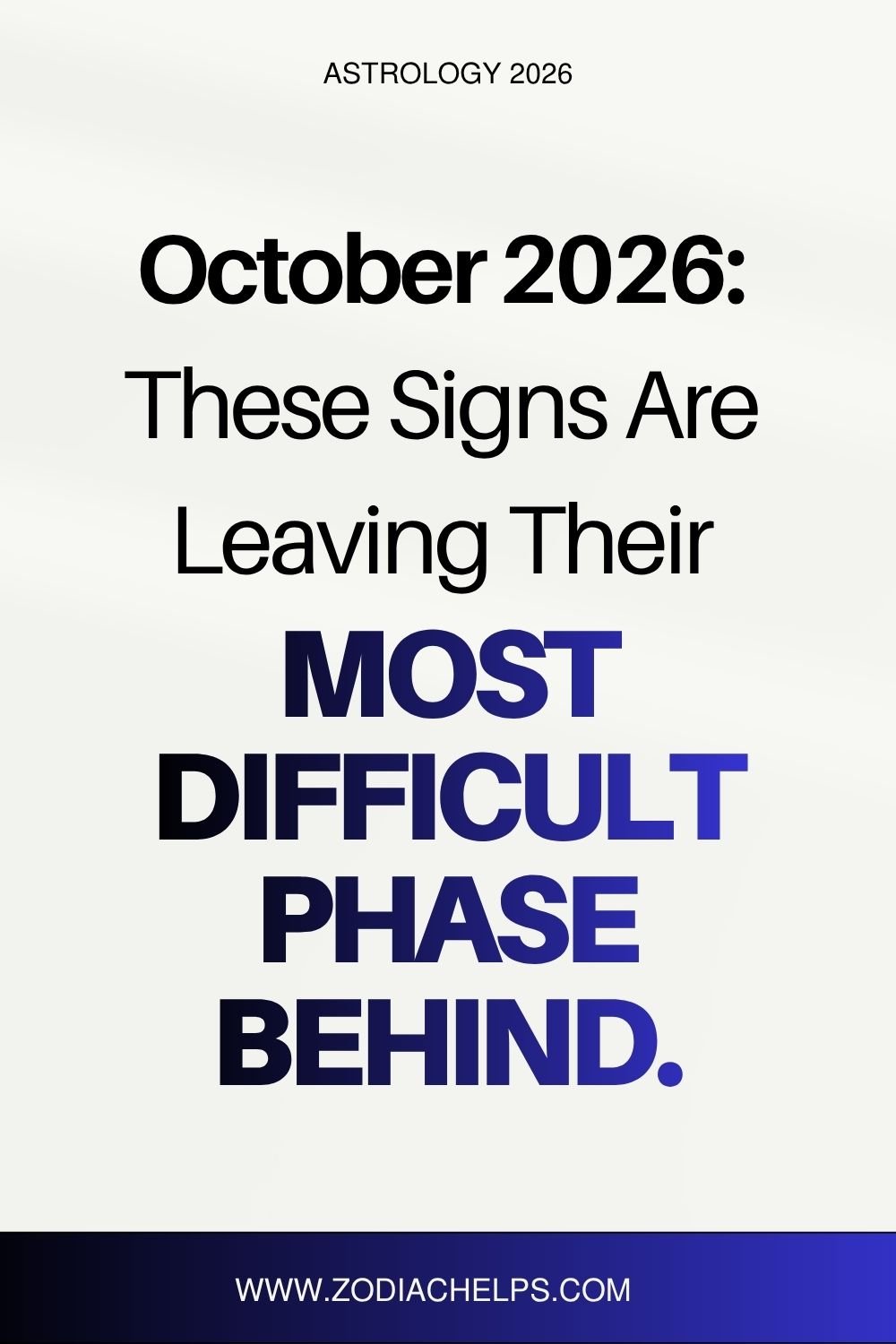 October 2026: These Signs Are Leaving Their Most Difficult Phase Behind.