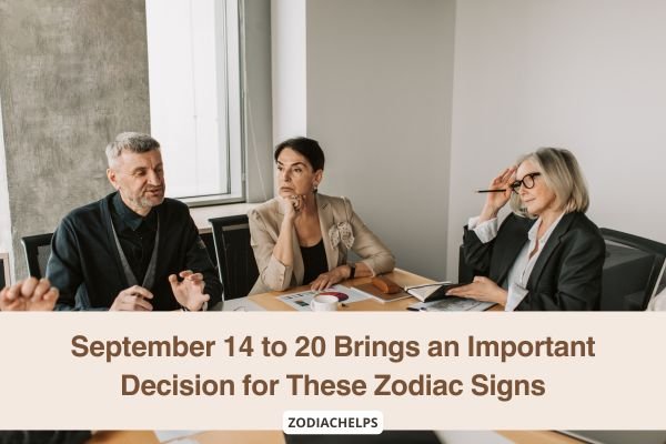 September 14 to 20 Brings an Important Decision for These Zodiac Signs