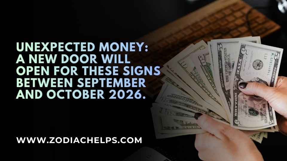 Unexpected Money: A New Door Will Open For These Signs Between September And October 2026.